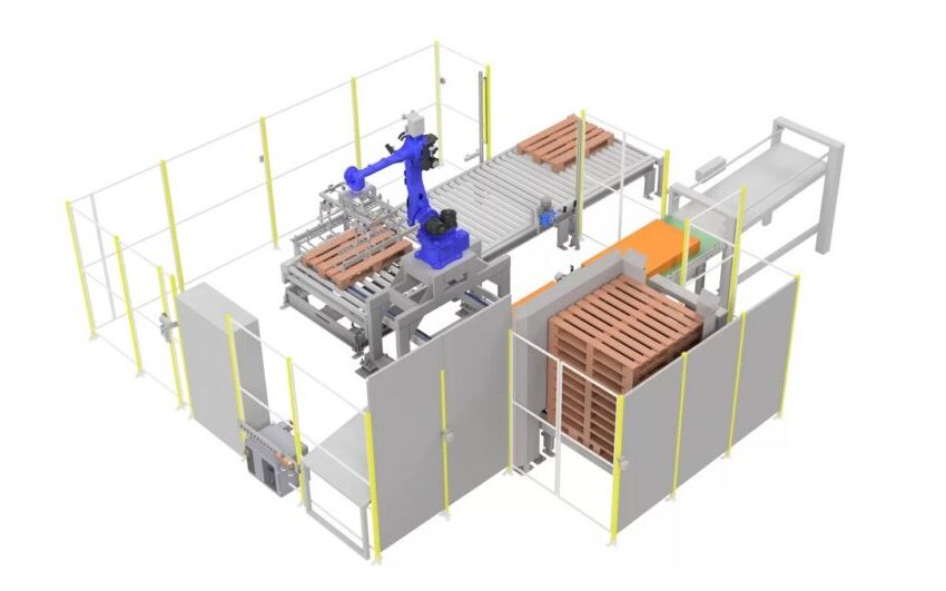 Zautomatyzowana stacja do paletyzacji od BKM Control