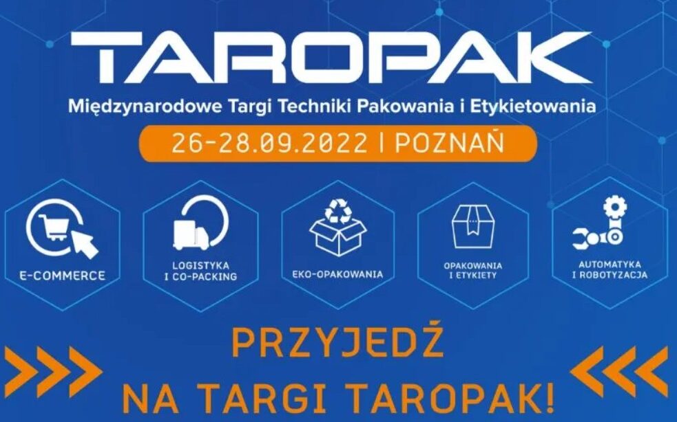 Branża opakowań ponownie spotka się na Targach Taropak, 26-28.09.2022!