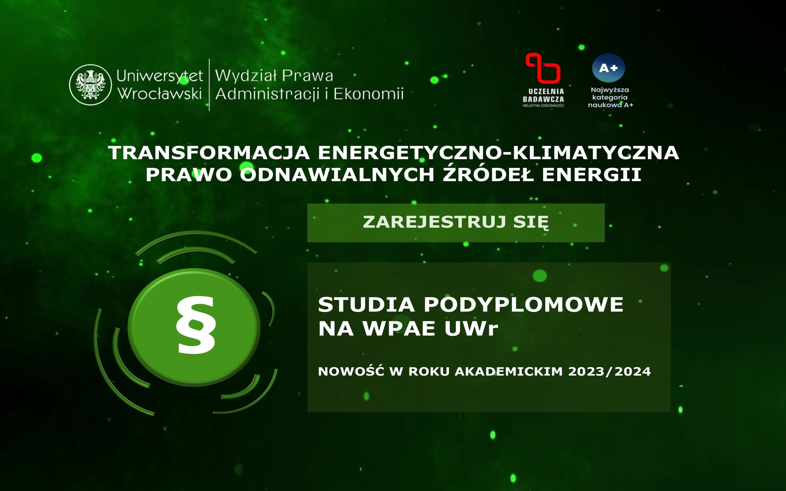 Nowe studia podyplomowe odpowiedzią na globalne wyzwania transformacji energetyczno-klimatycznej