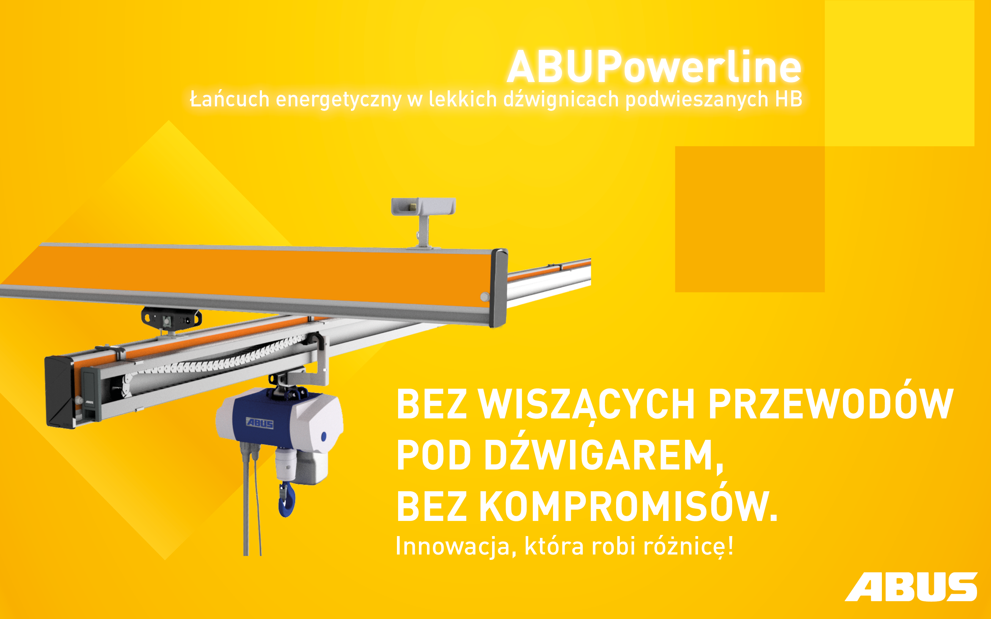 ABUPowerline w lekkich dźwignicach podwieszanych HB