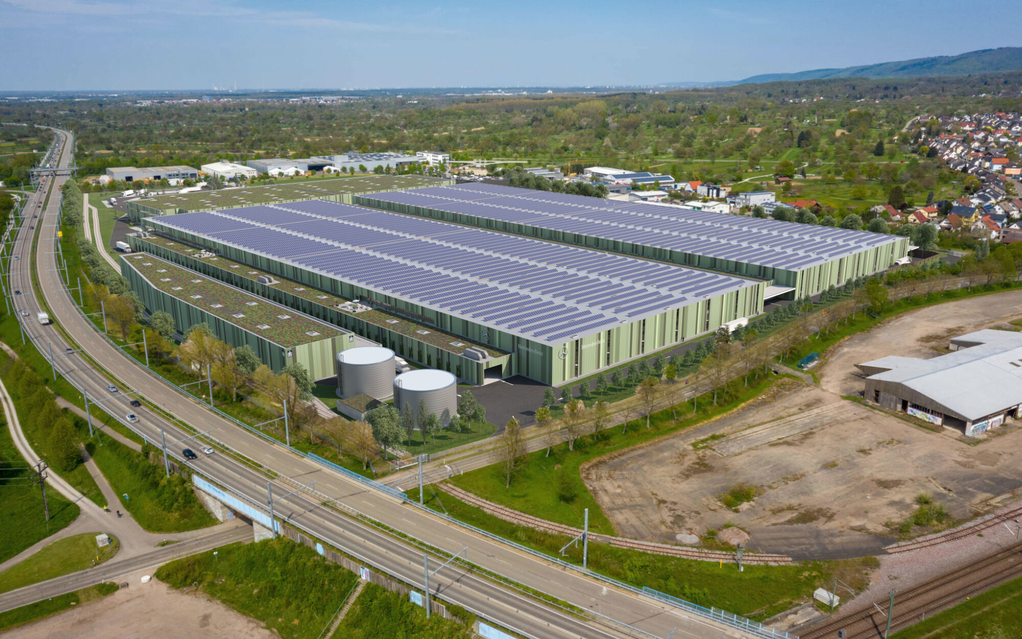 Powstaje nowoczesne centrum logistyczne dla Mercedes-Benz. Łączna powierzchnia użytkowa to 130 000 m kw.