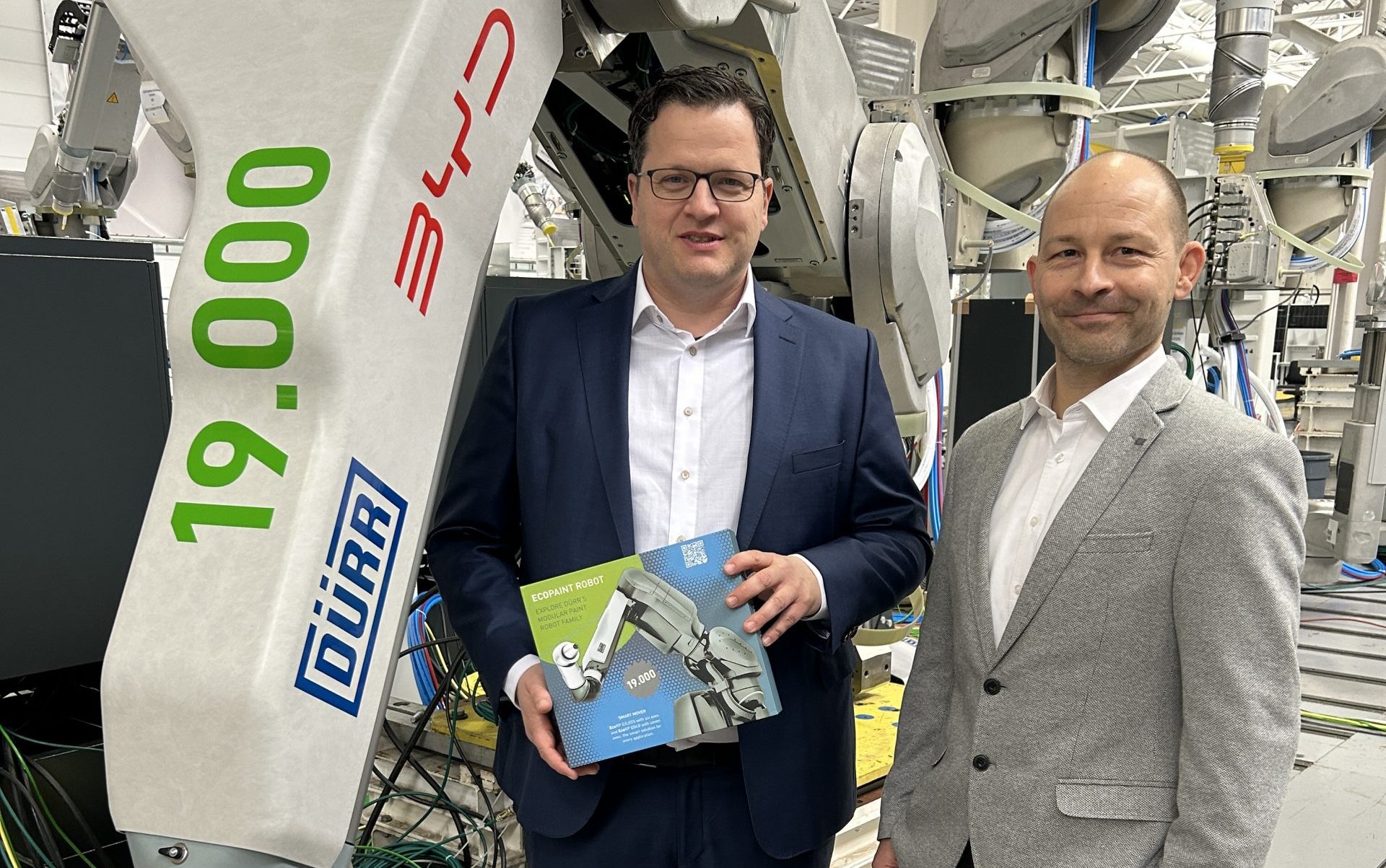 Robot numer 19 000 marki Dürr trafi do pierwszej europejskiej fabryki BYD