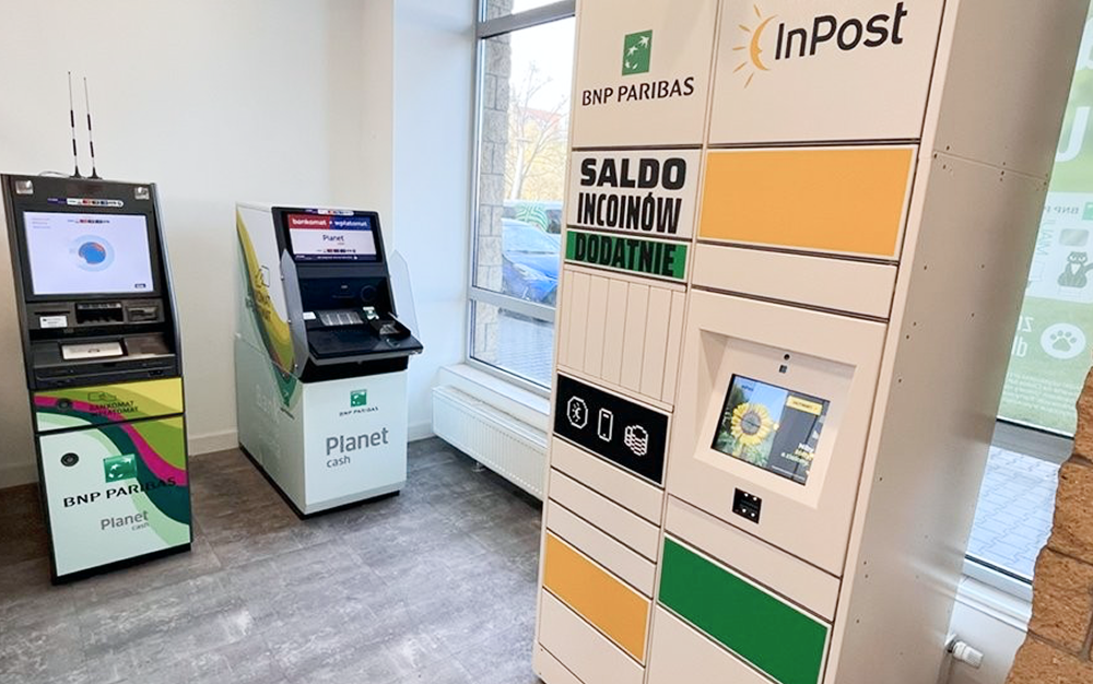 Maszyny Paczkomat® w placówkach Banku BNP Paribas